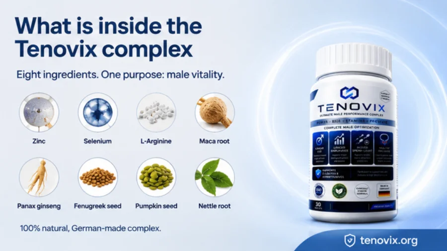 Tenovix — complex of zinc, selenium, maca and ginseng